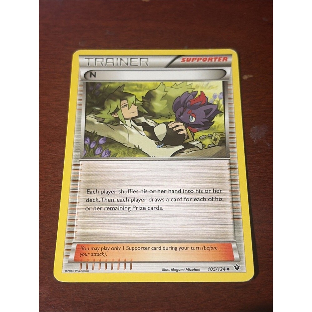 Pokémon TCG N 2016 105/124 Trainer Supporter Regular Card NM